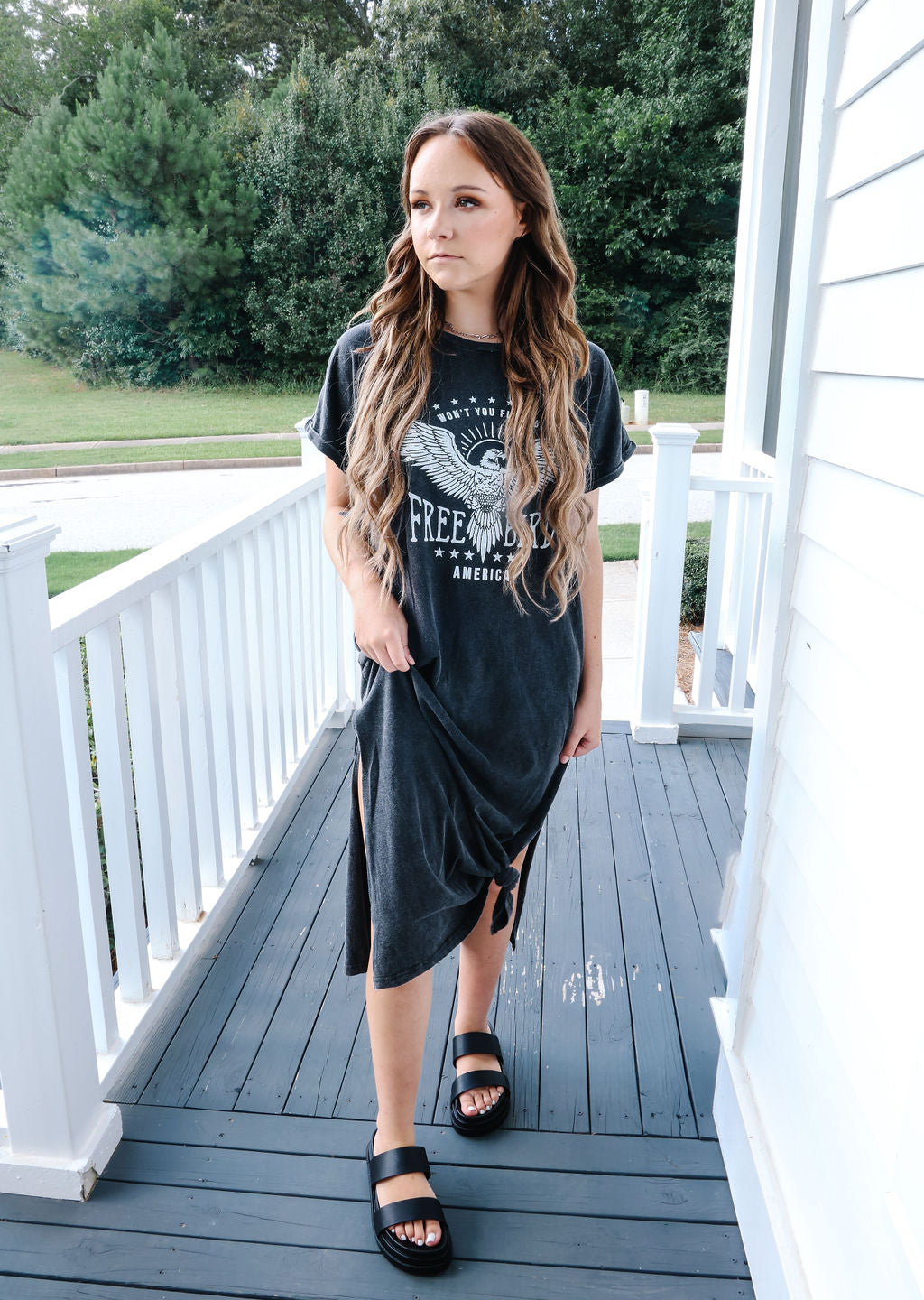 Free Bird T-Shirt Dress