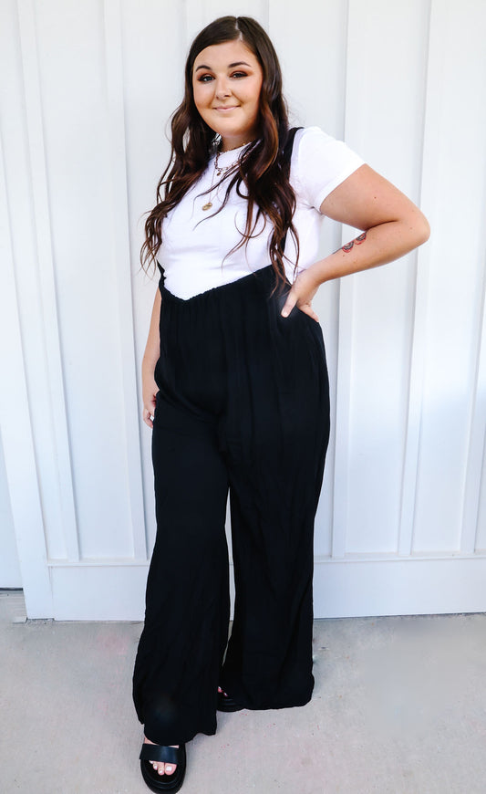 Suspender Style Jumpsuit