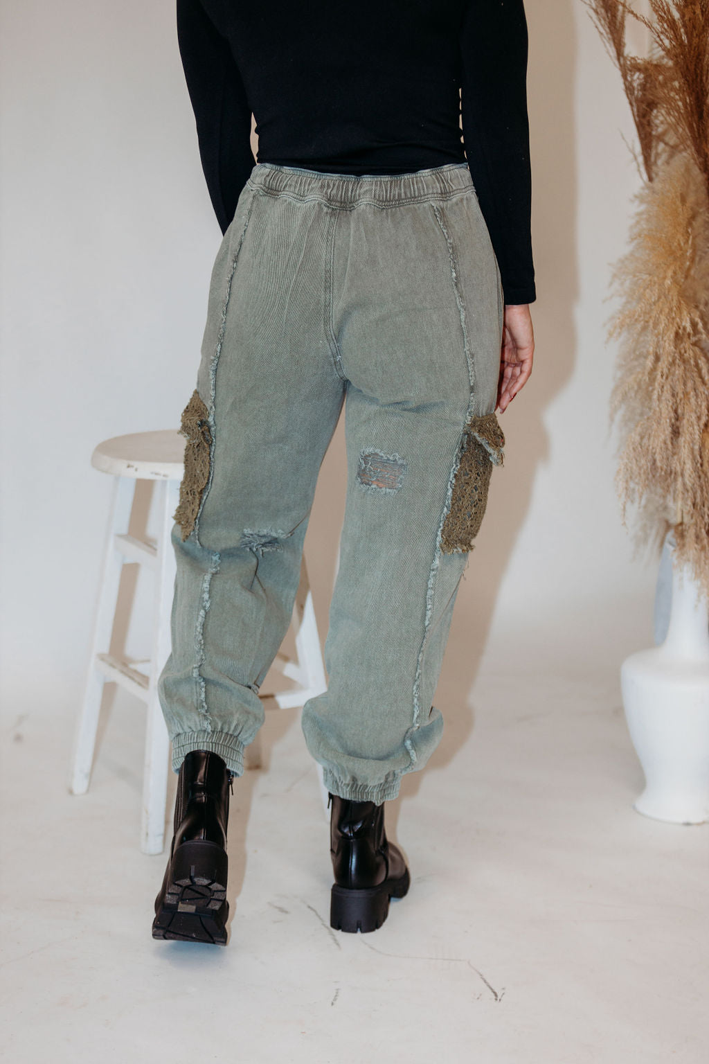 Mossy Denim Joggers