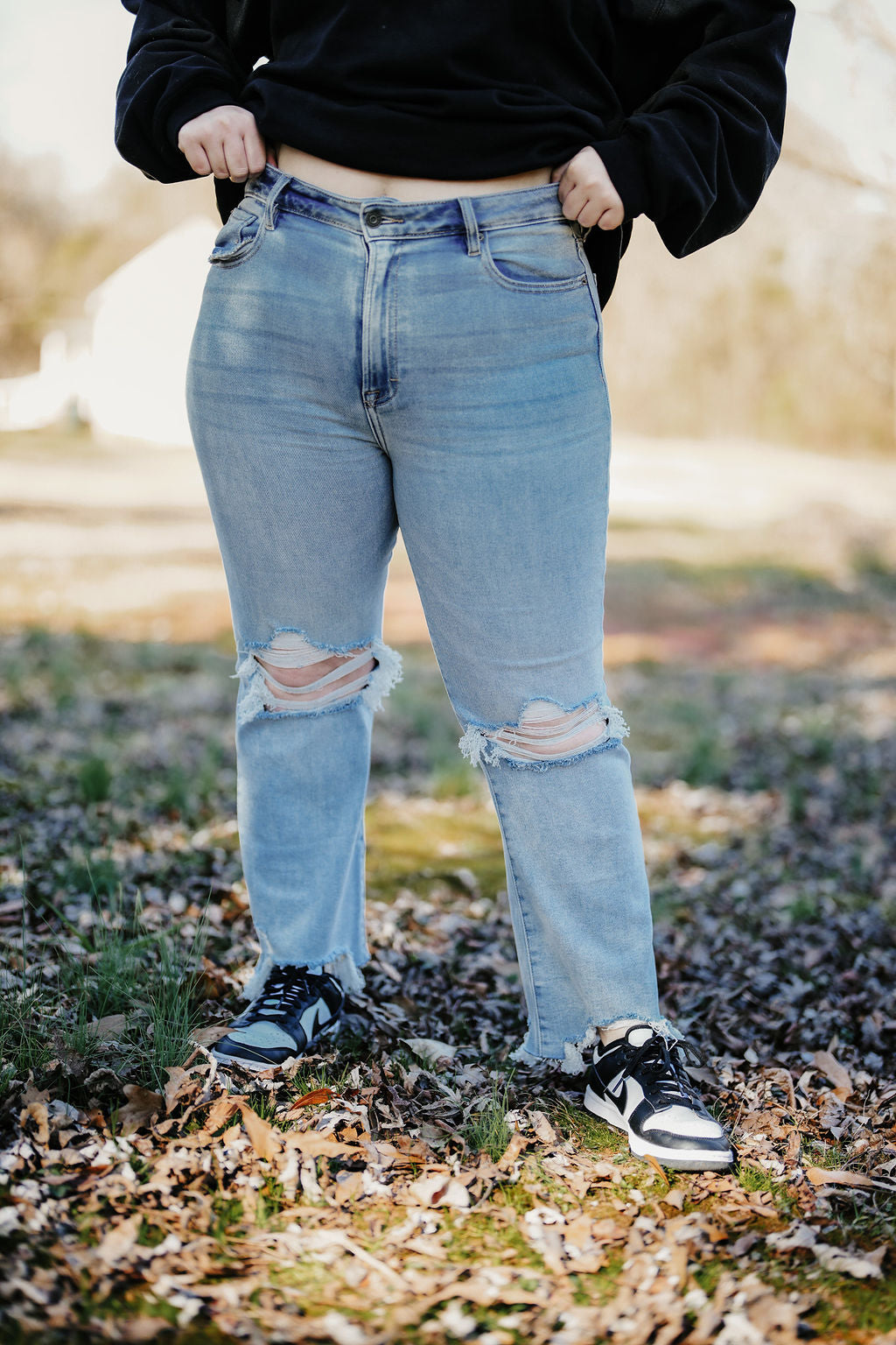 Hidden Stretchy Crop Jeans