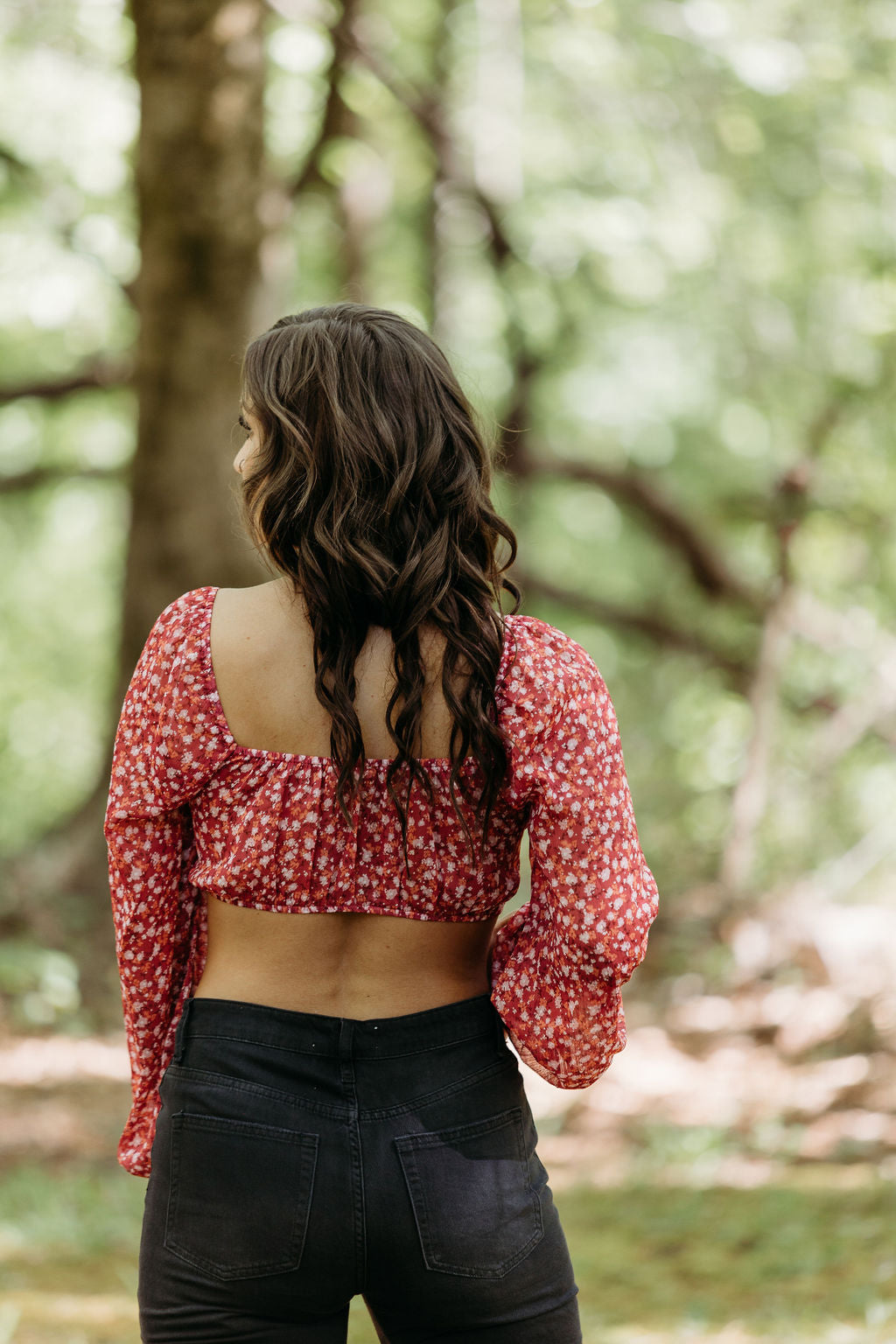 Marsala Crop Top