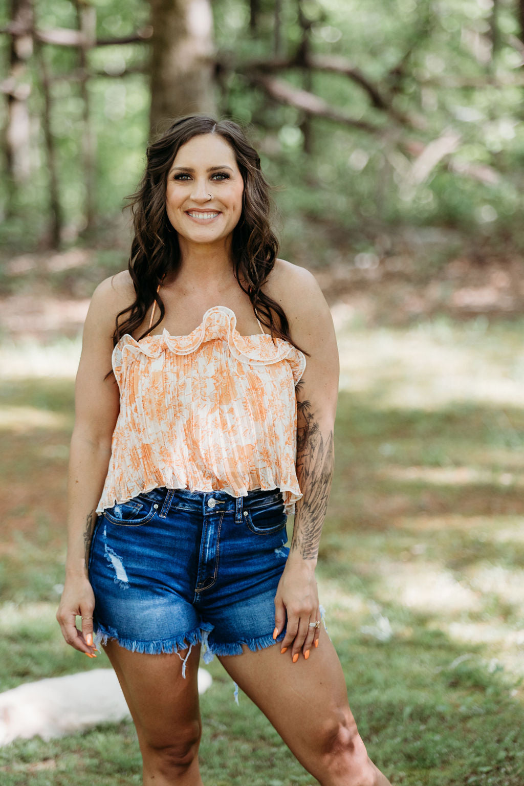 Creamsicle Floral Cami