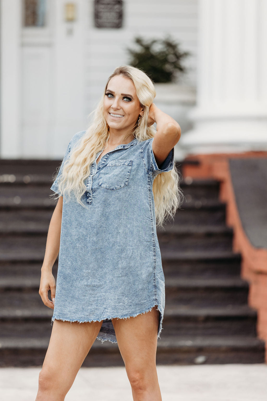 Jamie Denim Shirt Dress