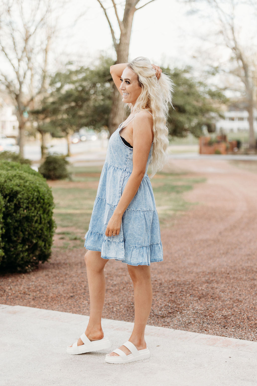 Baby Ruffle Denim Dress