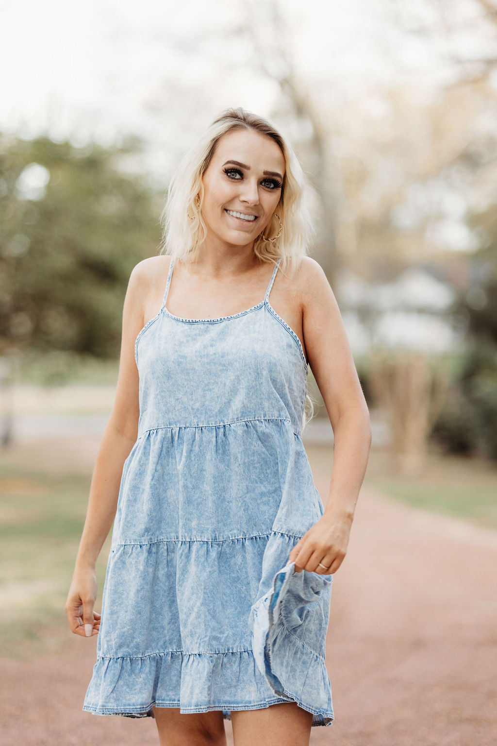 Baby Ruffle Denim Dress