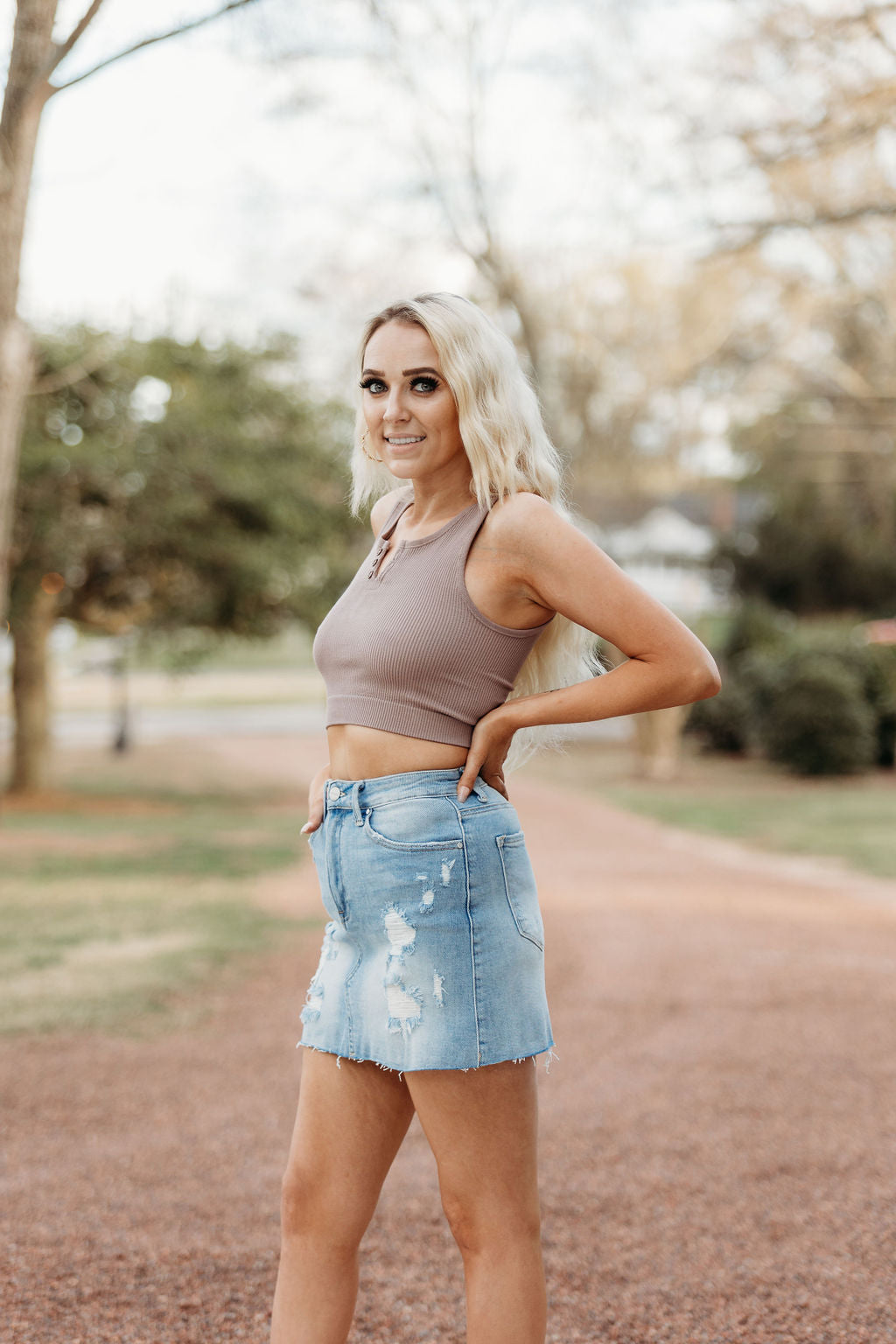 Courtney Denim Skirt