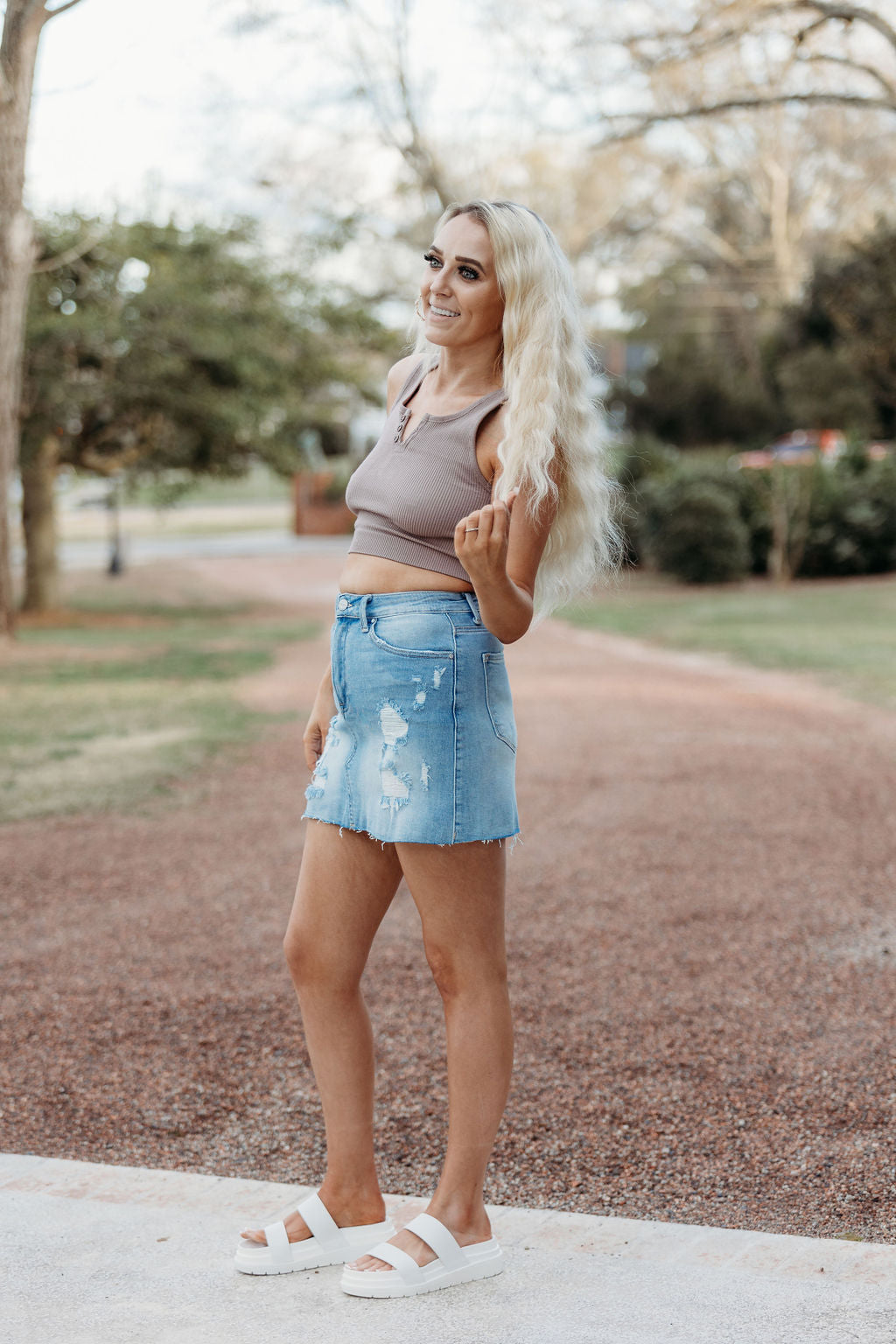 Courtney Denim Skirt