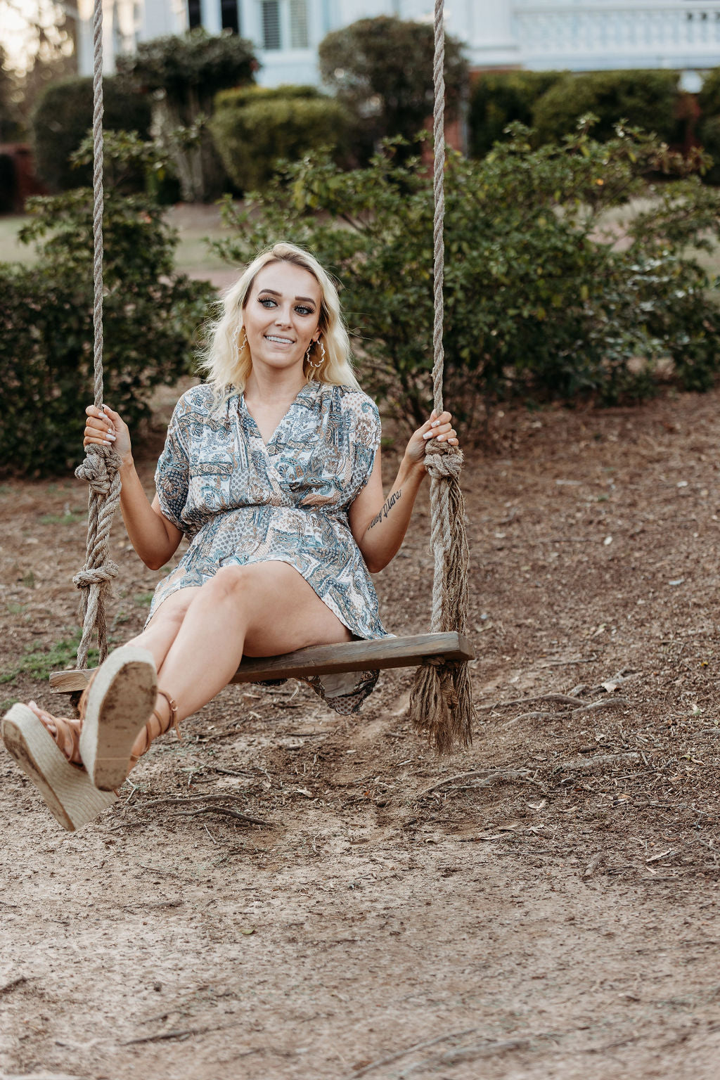 Paisley Print Romper