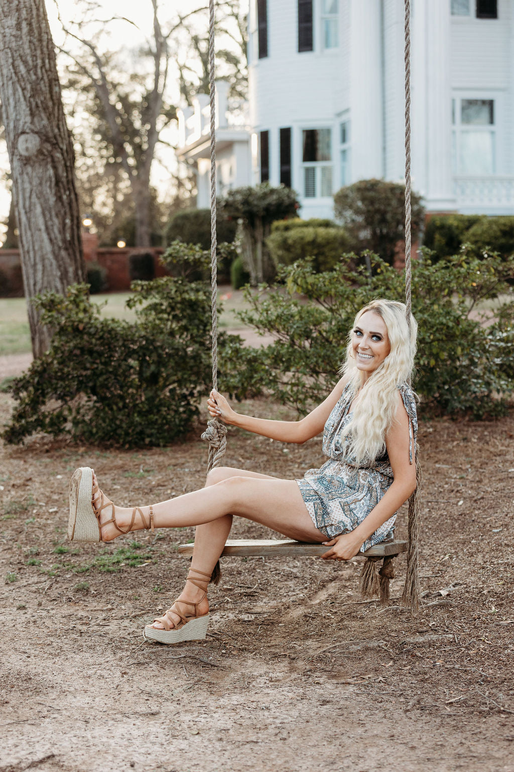 Paisley Print Romper