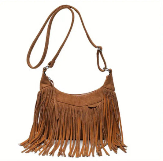 Suede Boho Crossbody