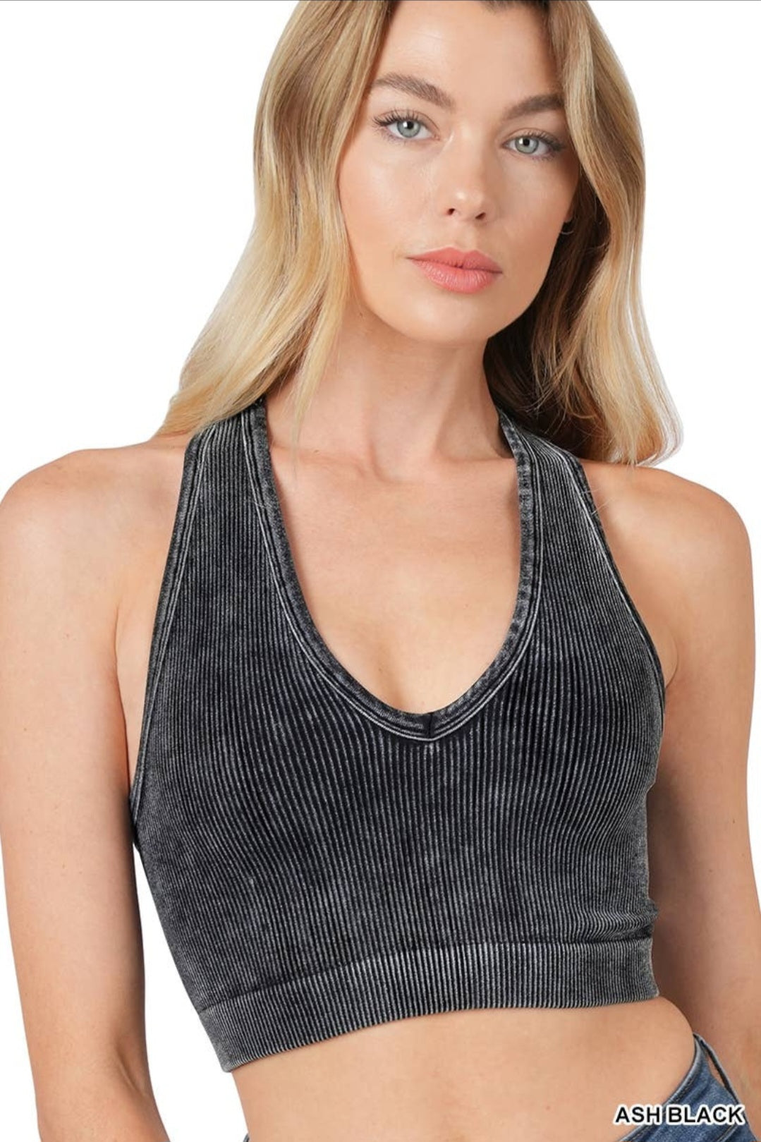 Ribbed Washed Tank