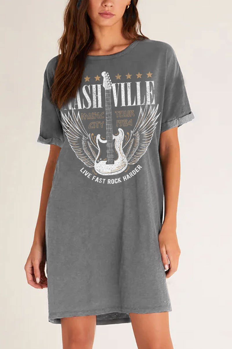 Nashville Music City Graphic Dress