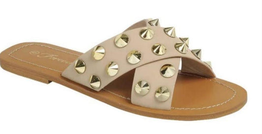 Luna Studded Slides